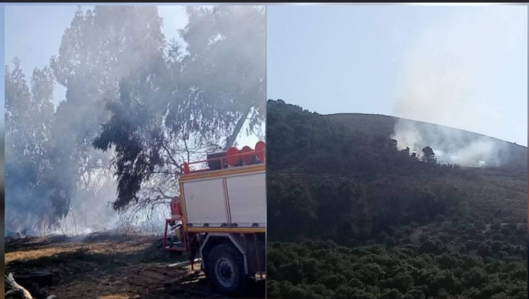  اندلاع حريقين في جومين